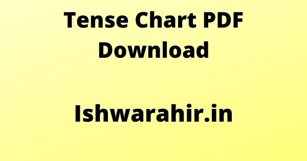 Tense Chart PDF