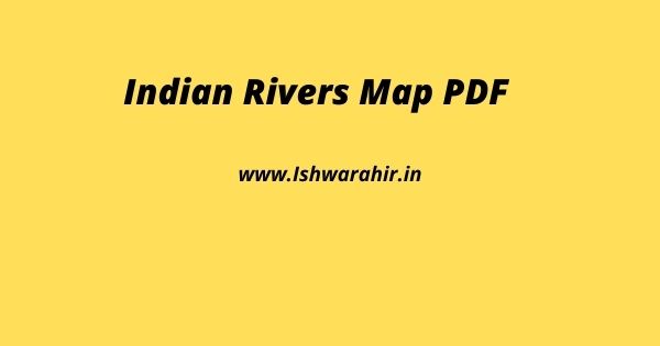 Indian Rivers Map PDF