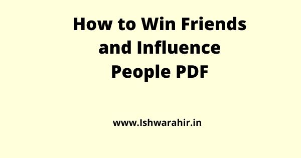 How to Win Friends and Influence People PDF