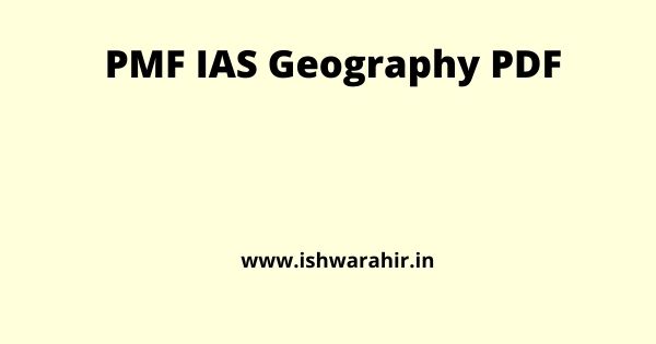 PMF IAS Geography PDF
