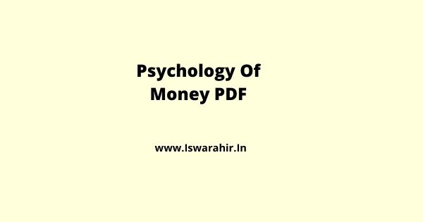 Psychology Of Money PDF