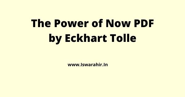 The Power of Now PDF by Eckhart Tolle