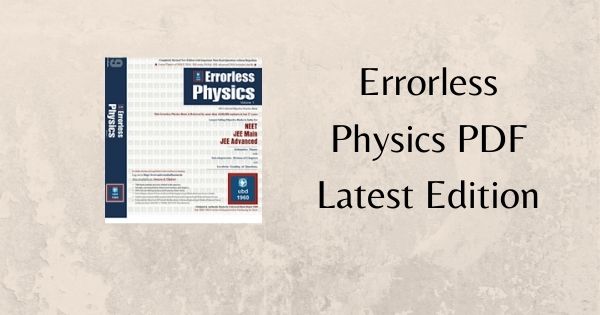 Errorless Physics PDF Latest Edition