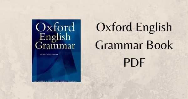 Oxford English Grammar Book PDF