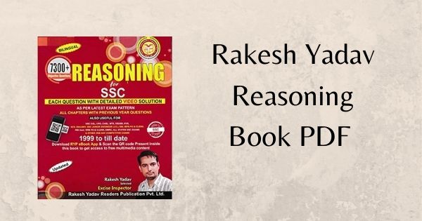 Rakesh Yadav Reasoning Book PDF