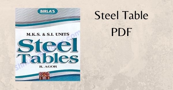 Steel Table PDF