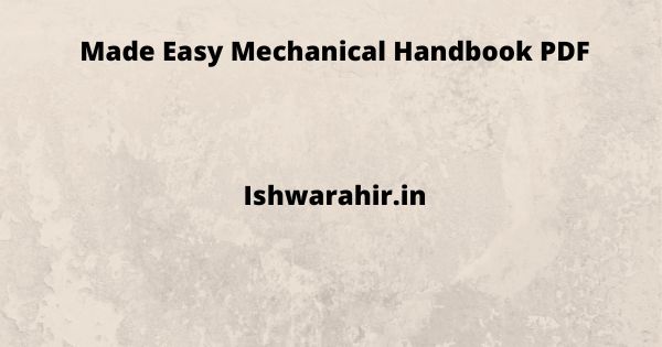 Made Easy Mechanical Handbook PDF